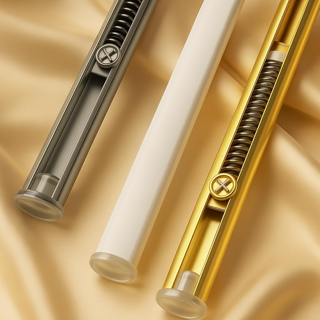 Bastone Asta con Molla a Pressione per Vetri Bacchette Estensibili con Vite Telescopico Regolabili - OVALE