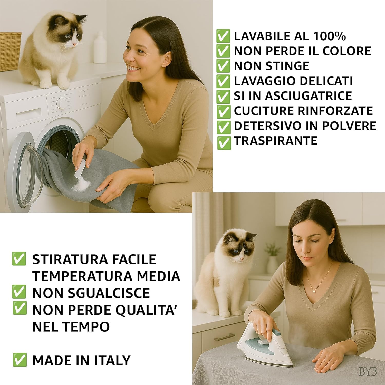 Copridivano 3 4 5 Posti Cotone DOPPIO Telo Arredo Multiuso Lavabile - PANAMA - immagine 4