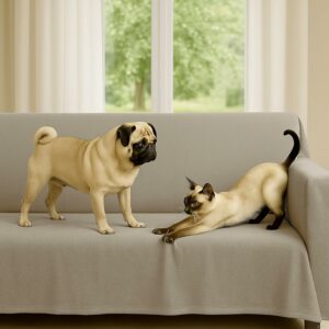 Copridivano 3 4 5 Posti Cotone DOPPIO Telo Arredo Multiuso Lavabile - PANAMA