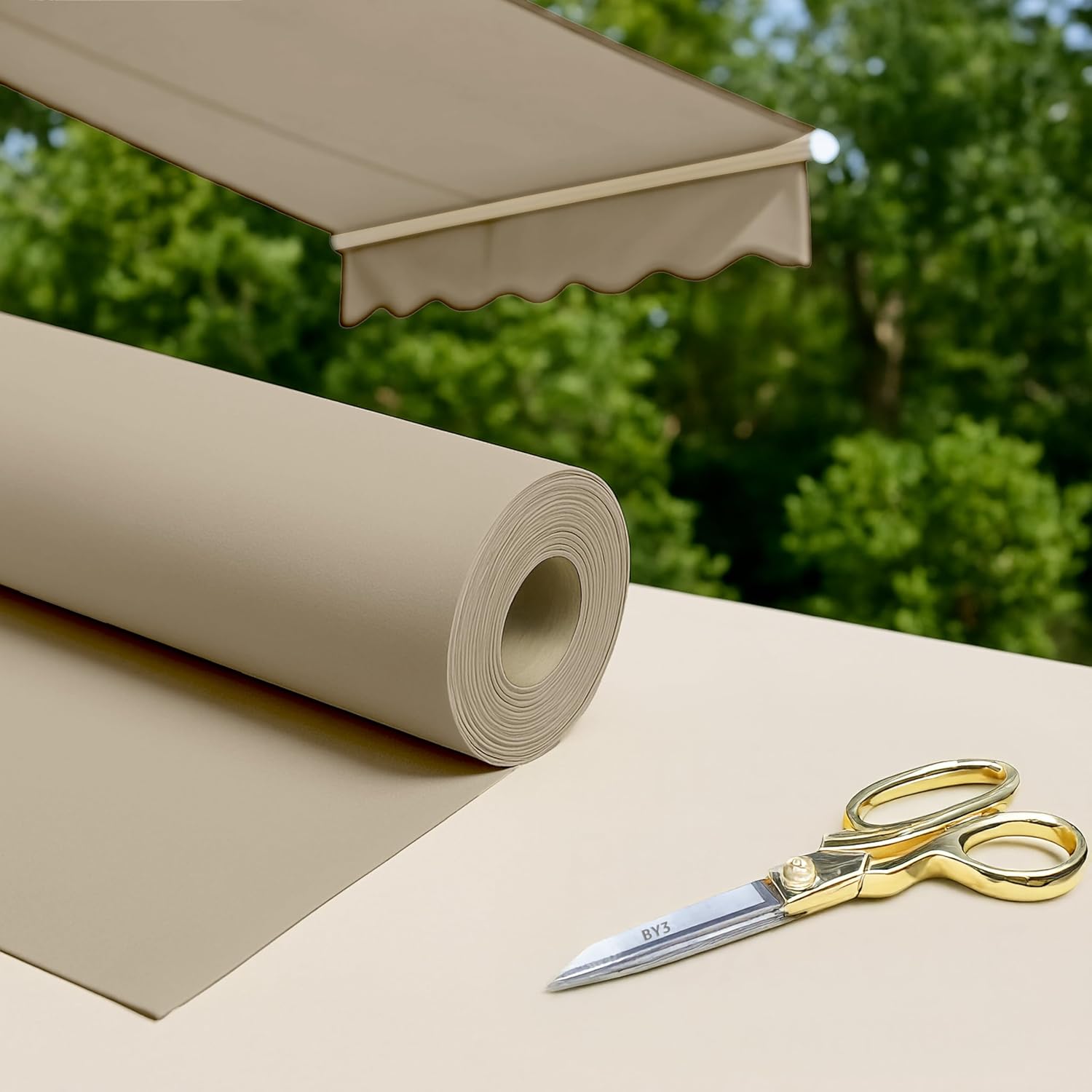 Tessuto da sole per Esterno Protezione UV Ombreggiante Lavabile per Portico Balcone Veranda Cuscini Lettino Piscina- DRALON