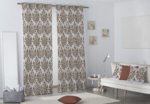 COPPIA Tende Per Interno Con Anelli Camera da Letto Soggiorno Salone  - DAMASCATO