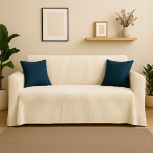 Copridivano Misto Cotone OTTOMAN 1 2 3 4 Posti Telo Arredo Rettangolare Elegante