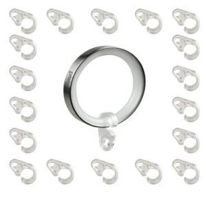 Ganci in Plastica Trasparente per Anelli Bastoni OCCHIELLO per Bastoni tende