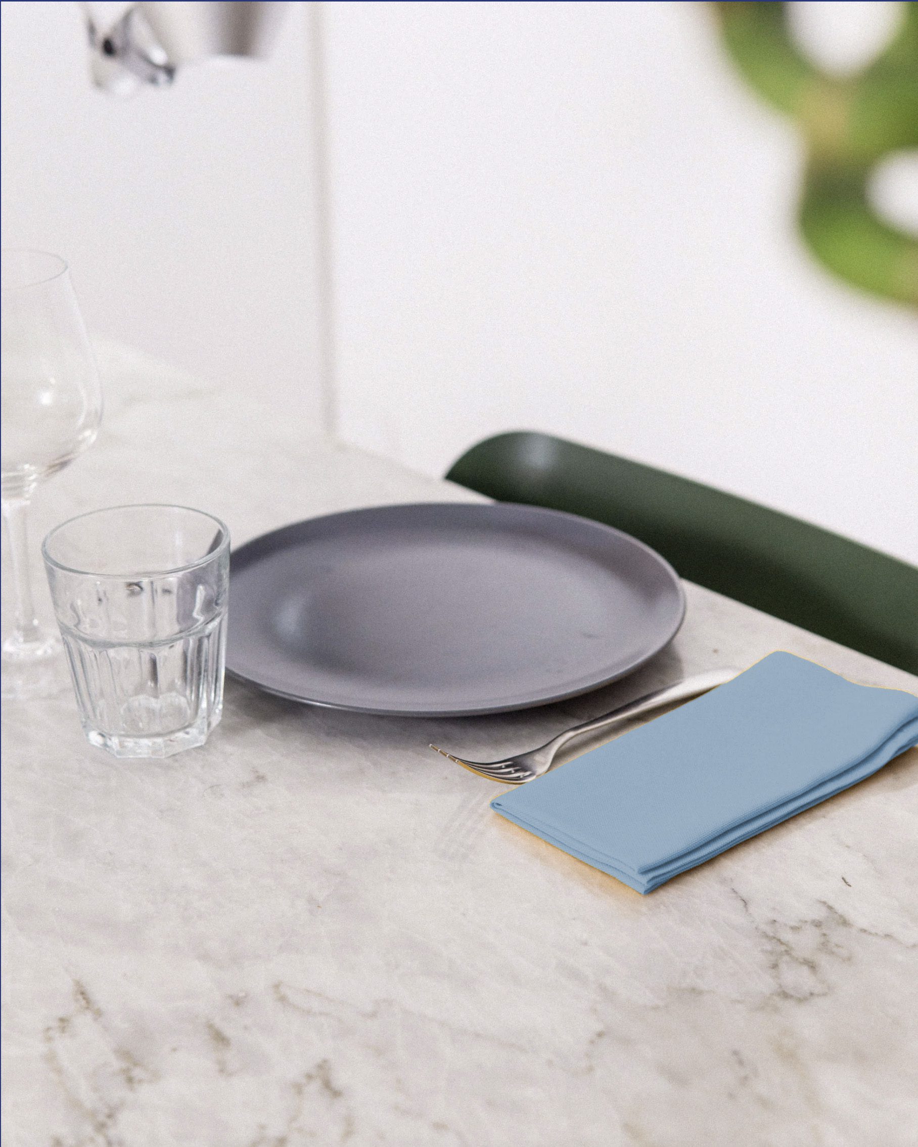 Set 6 Tovaglioli Cotone 45x45 Per Uso Quotidiano Casa Feste Ristoranti Pranzi Hotel Lavabili