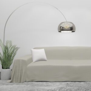 Copridivano 2 3 4 5 Posti Misto Cotone Motivo con Rombi Telo Arredo Copritutto Salvadivano Lavabile - ROMBI