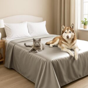 Copriletto SUPER Impermeabile Animali Antigraffio Gatto Cane Bambini Antimuffa Protezione Letto Singolo Piazza e mezza