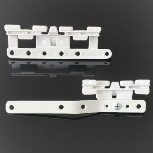 Coppia Incroci Sormonti Centrali per Binario Estensibile per Tenda Bastone Estensibile Ricambi Scorrevoli Universali