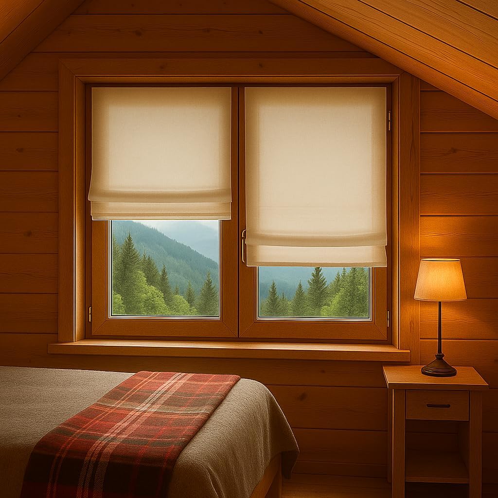 Tenda a Pacchetto per Porta Finestra - SU MISURA Artigianali - Tende a Pacchetto per Sala, Cucina, Bagno, Stanza da Letto, Uffici - immagine 7