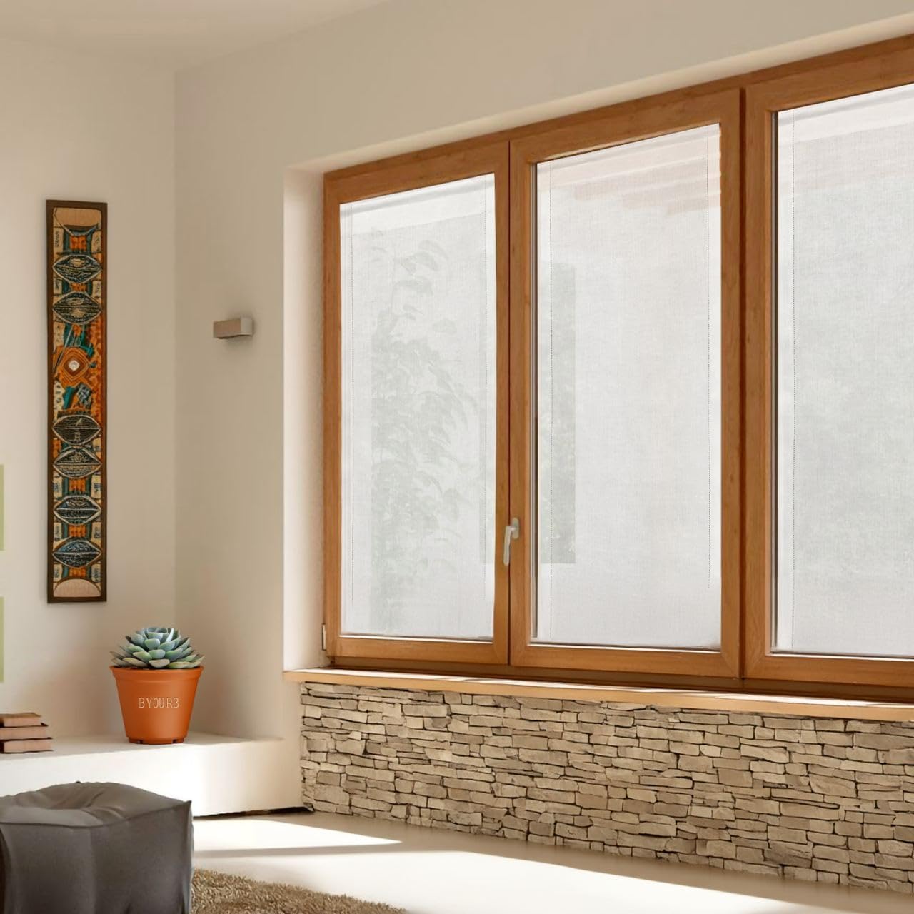 Tende per Vetro - SU MISURA artigianali - Tendaggi per Porte, Tende a Pannelli per Finestre , Tende con Asole - immagine 2