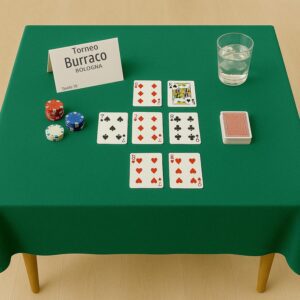 Panno Da Gioco Per Tavolo Quadrato O Rettangolare Torneo Burraco Carte Da Poker Copritavolo Proteggi Tavolo Per Giochi Da Tavola