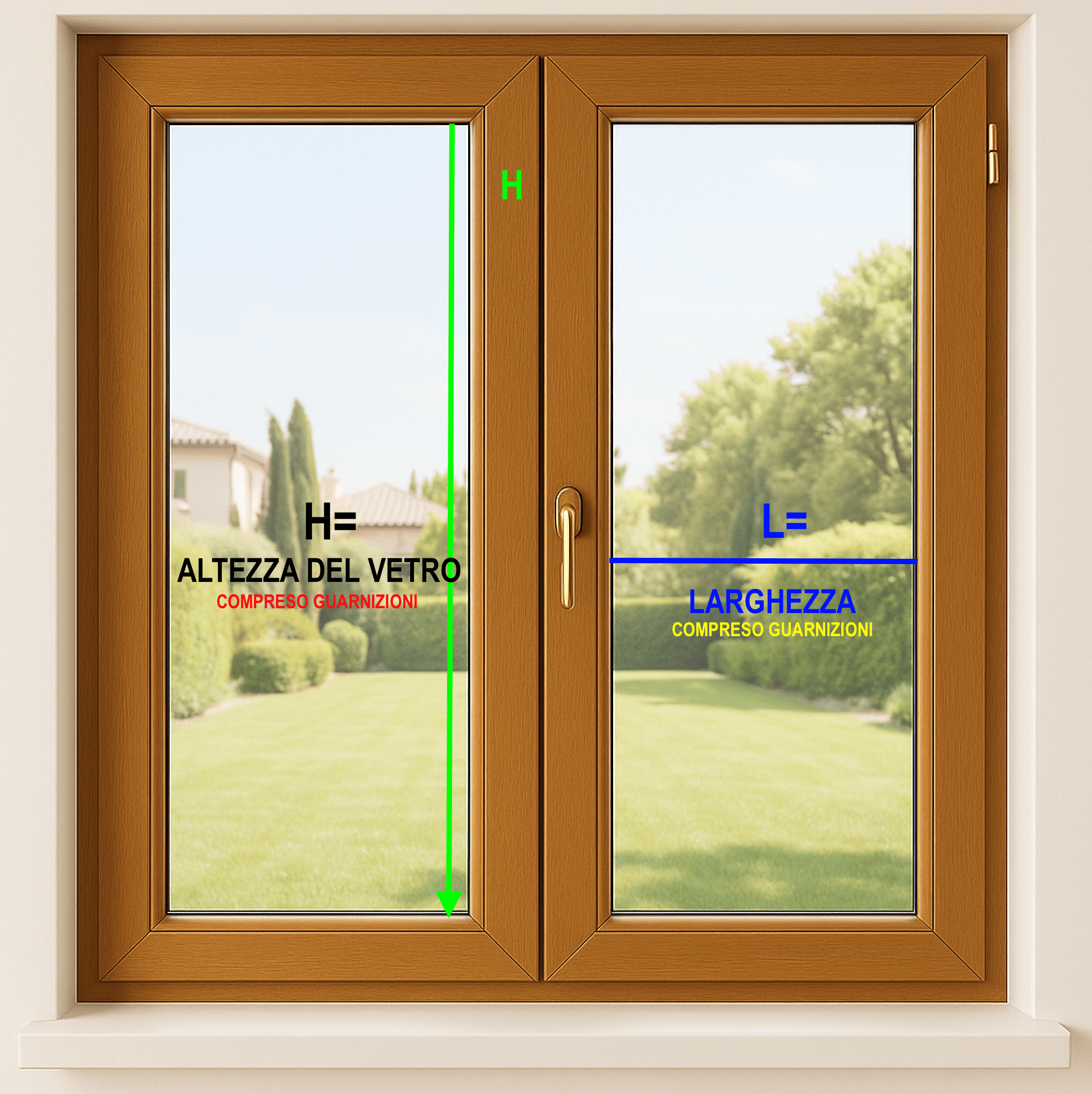 Prendere le misure per le tende a finestra