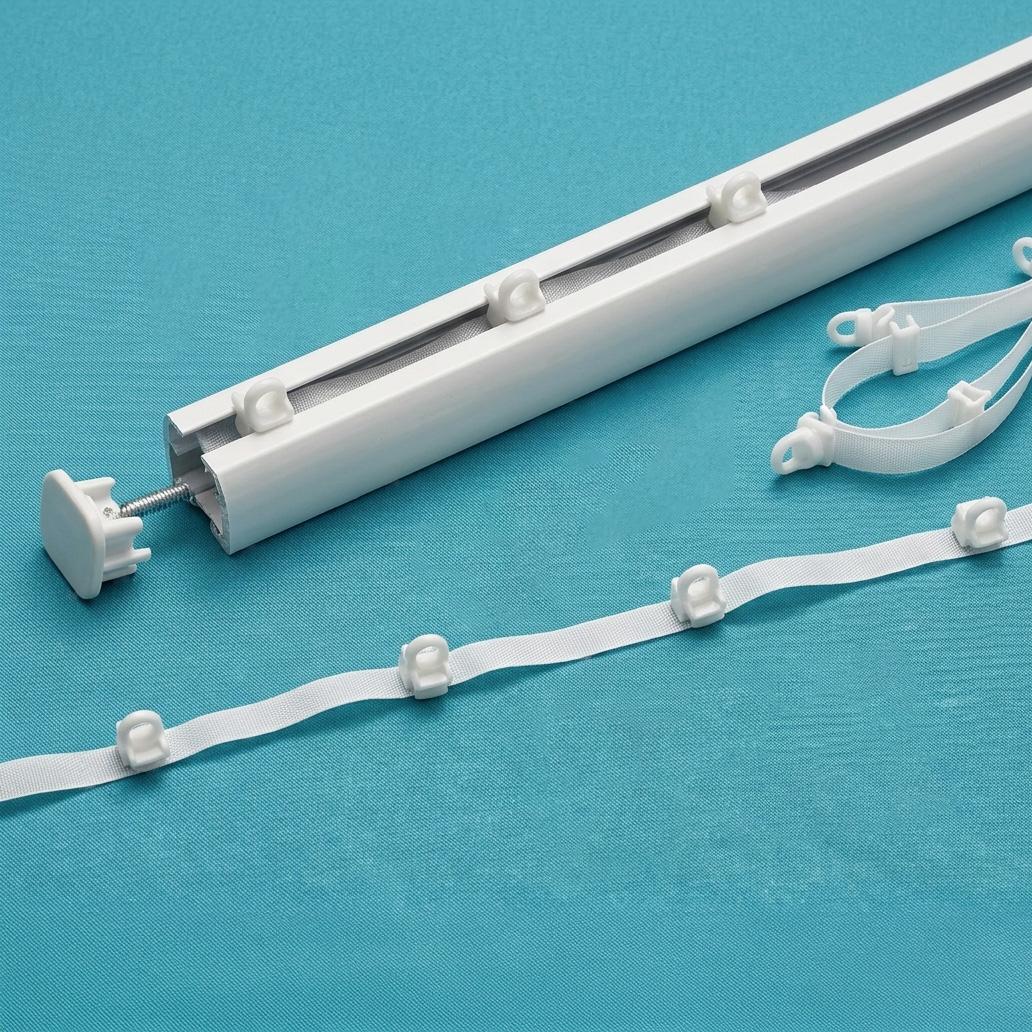 Fettuccia per Tende a Onde con Scorrevoli 6-8cm Nastro Tende con Sistema Wave per Binario Arricciatende Professionale Tenda a Onda Moderna Kit Scorritenda Universale Invisibile